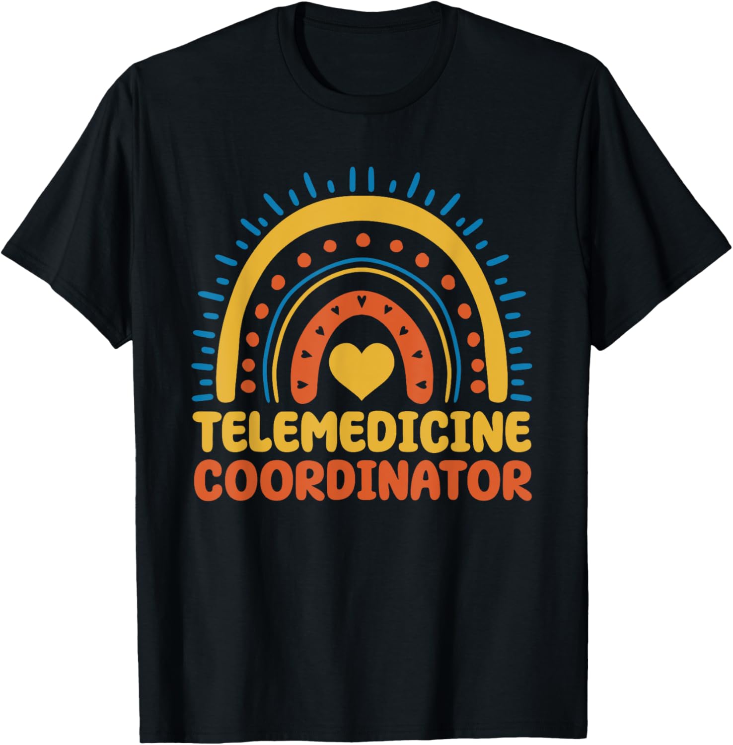 Coordinateur télémédecine Boho Rainbow Apparel T-Shirt